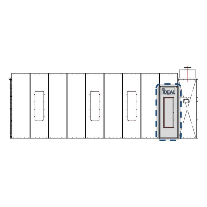 iDEAL Cross Flow Paint Spray Booth Personnel Side Door Kit