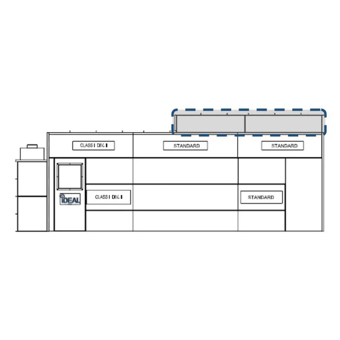 iDEAL Side Downdraft Paint Spray Booth Canopy Plenum Kit