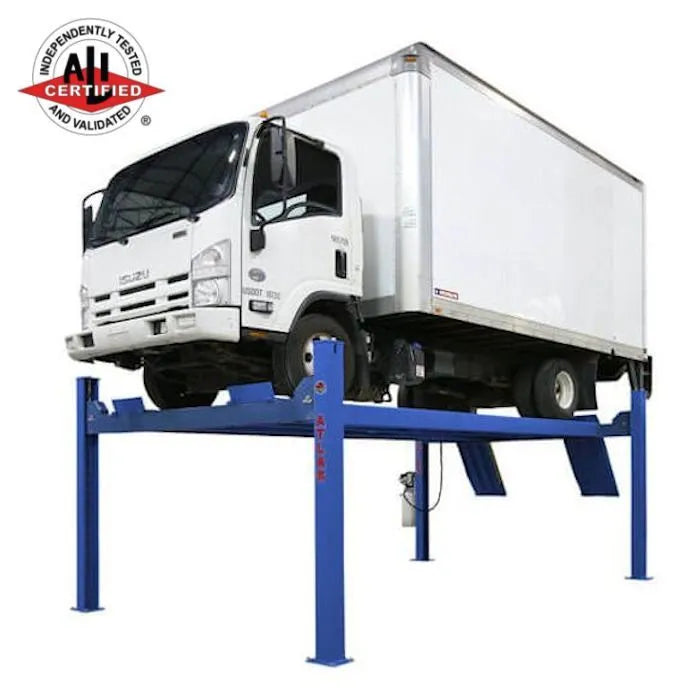 Atlas Platinum PVL14 ALI Certified Four Post Lift 14,000 lbs. Capacity + RJ7 Air Hydraulic Rolling Jacks 7,000 lbs. Capacity Combo