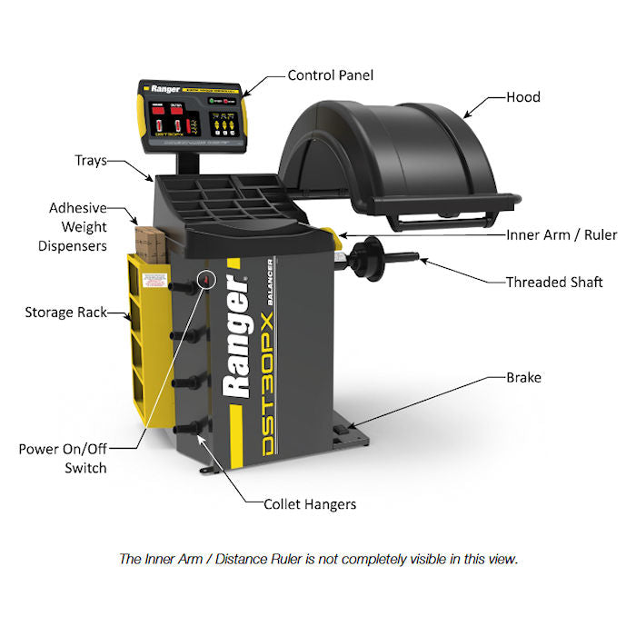 Ranger DST30PX Wheel Balancer Features 