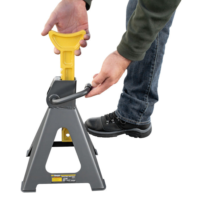 Ranger RJS-6T Heavy-Duty Jack Stands 6-Ton Capacity In Use