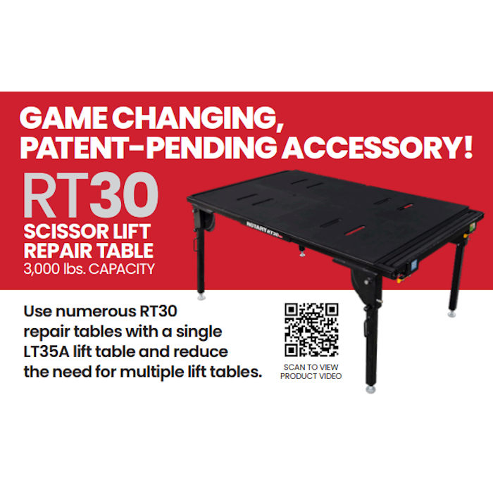 Optional Accessory Rotary RT30 Scissor Lift Repair Table