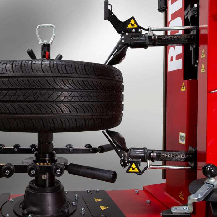 Rotary R1250 Leverless Pro Automatic Tire Changer Dual Bead Breaking Rollers
