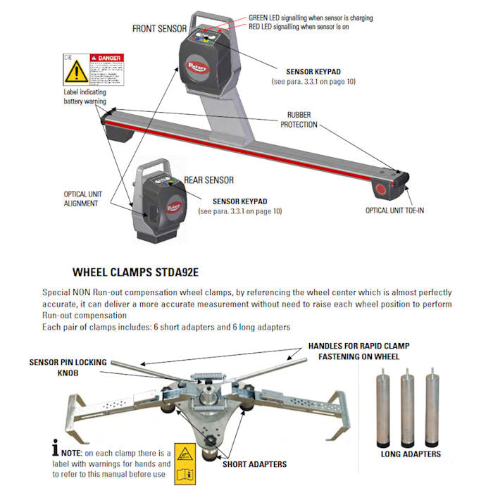 Wheel Sensors and Wheel Clamps 