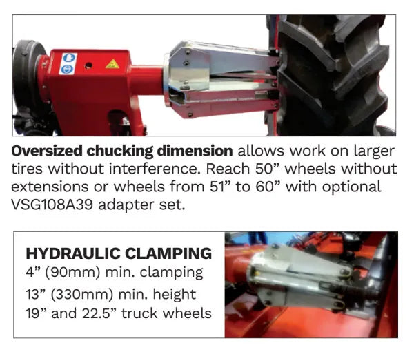 Rotary R573 Oversized Chucking and Hydraulic Clamping