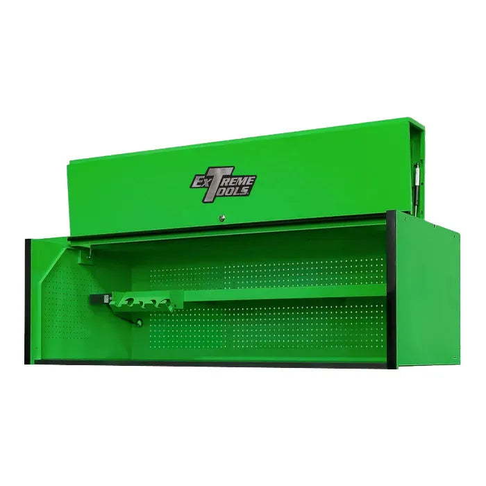 Extreme Tools RX Professional Series 72" Extreme Power Workstation Hutch in Green with Black Accents