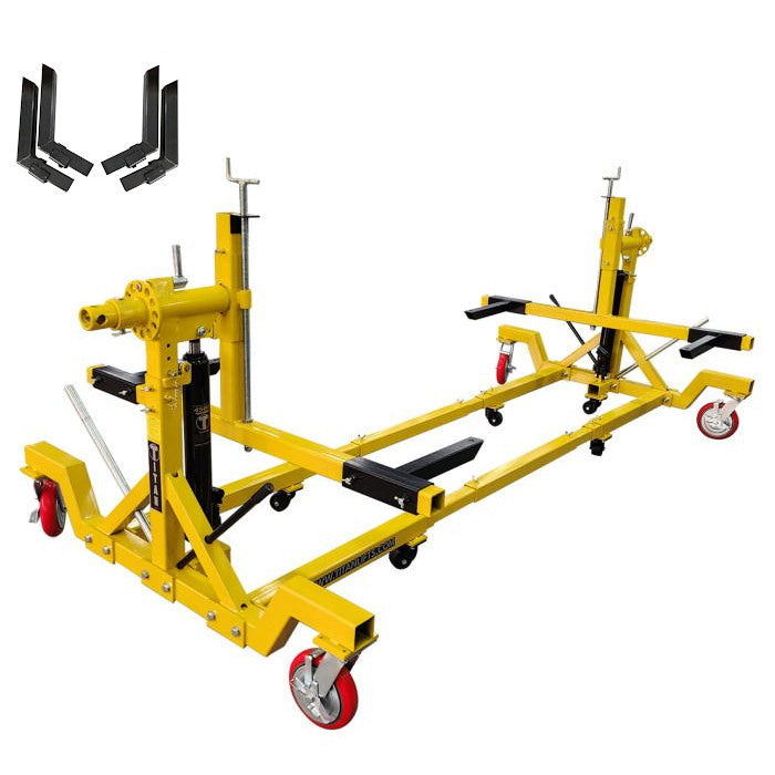 Titan Lifts ROT-4500-G2 Automotive Rotisserie with Dual Cross Bars Free Leg Kit 
