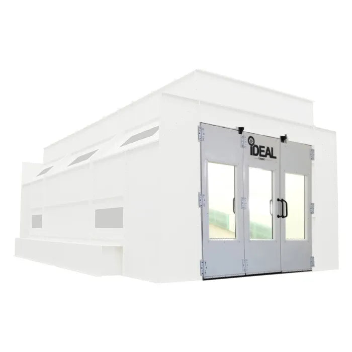 iDEAL Side Downdraft Paint Booth Rear Tri-Fold Drive-Thru Door Kit