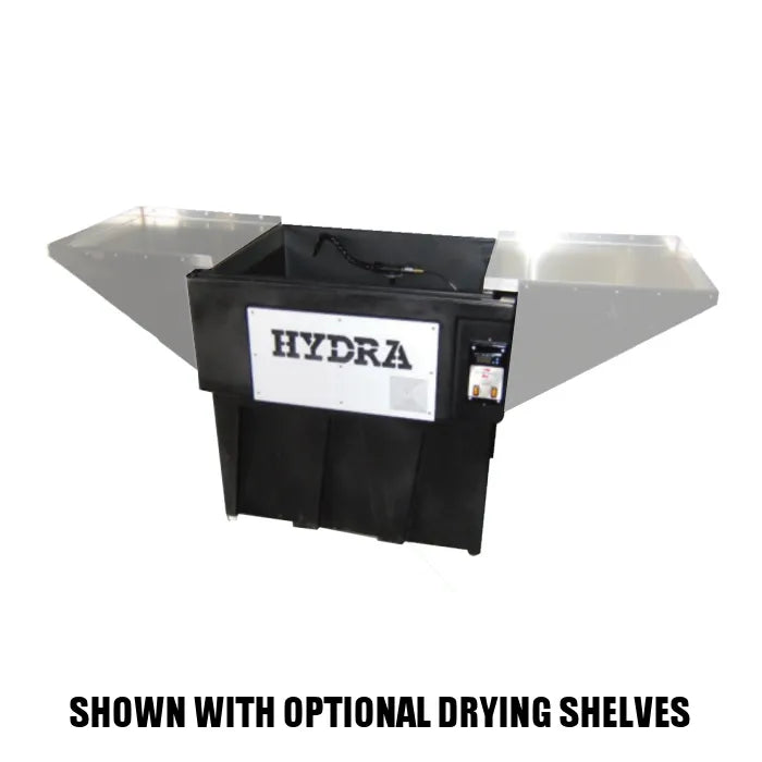 StillClean H-50 Aqueous Parts Washing System Shown with Optional Drying Shelves
