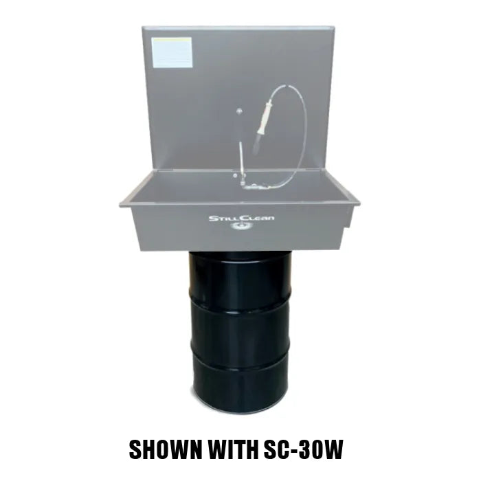 StillClean 30-Gallon Steel Drum with Lever Lock Shown with SC-30W