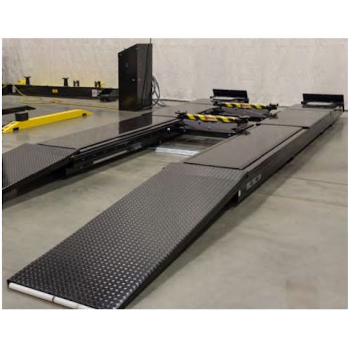 Challenger Lifts SX14-ER Scissor Alignment Lift Surface Mount 14,000 lbs. Capacity with Extended Length Ramps