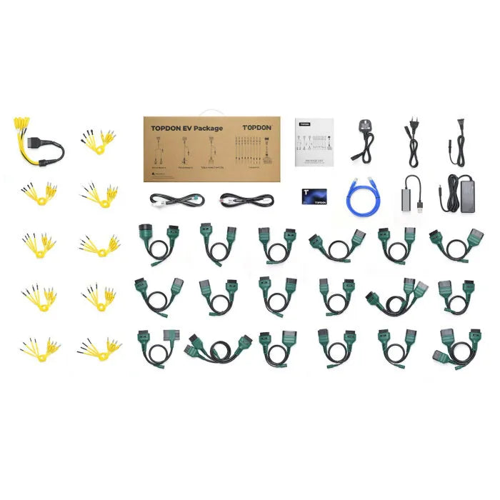 TOPDON EV Diagnostic Kit 18 Connectors for 74 Brand Models Including Tesla