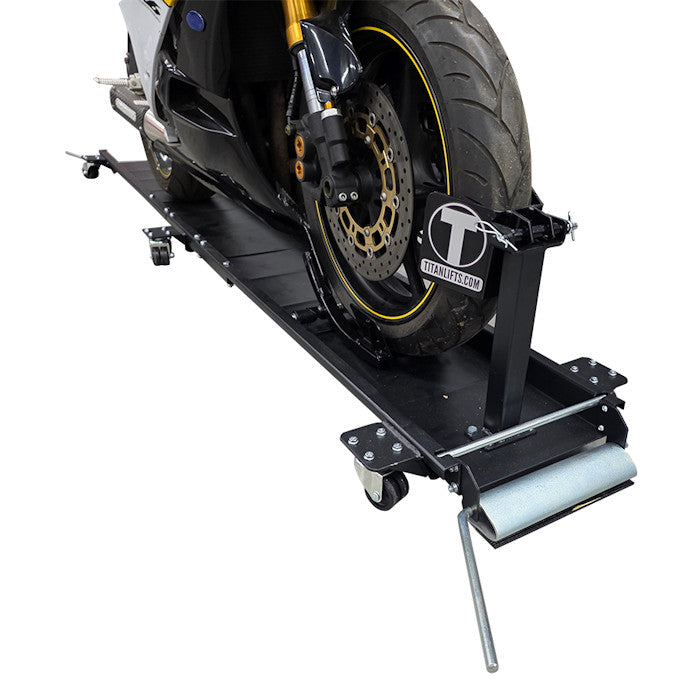 Titan Lifts MD-1250-XL Motorcycle Dolly With Wheel Chock 