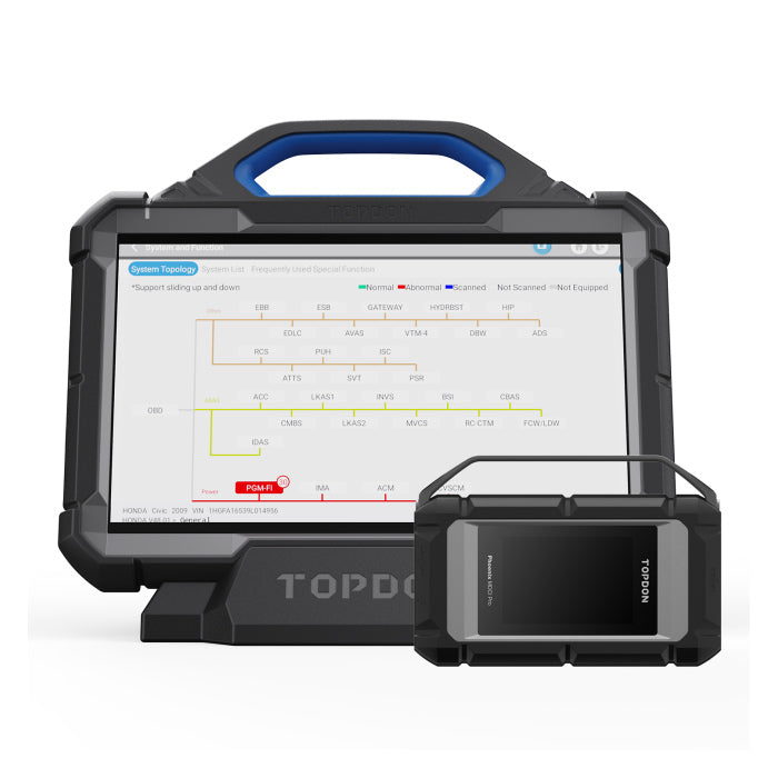 TOPDON Phoenix Max Integrated Diagnostic Tablet with Phoenix Scope 4-Channel Oscilloscope