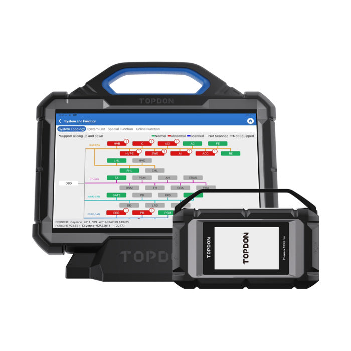 TOPDON Phoenix Max Integrated Diagnostic Tablet with Phoenix Scope 4-Channel Oscilloscope