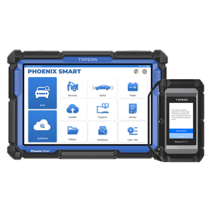 TOPDON Phoenix Smart Integrated Diagnostic Tablet with Phoenix MDCI Pro (VCI Dongle)