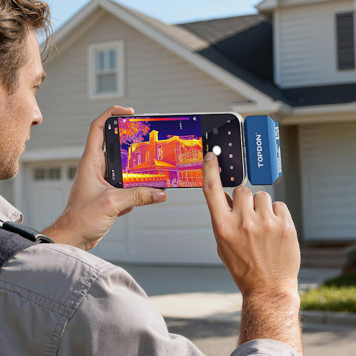 TOPDON TC001MAX Thermal Imager In Use 