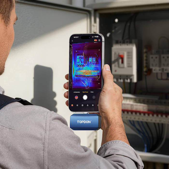 TOPDON TC001MAX Thermal Imager In Use 