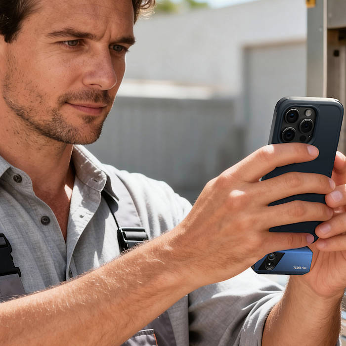 TOPDON TC001MAX Thermal Imager In Use 