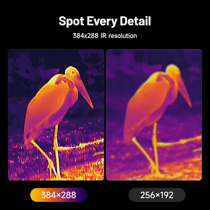 Spot Every Detail 384x288 IR Resolution 