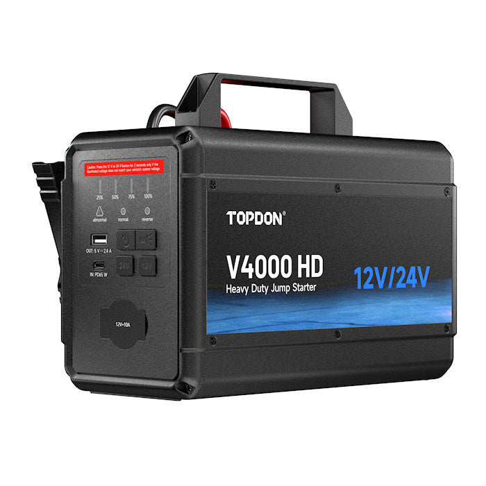 TOPDON V4000HD 12V/24V 4000A Jump Starter 