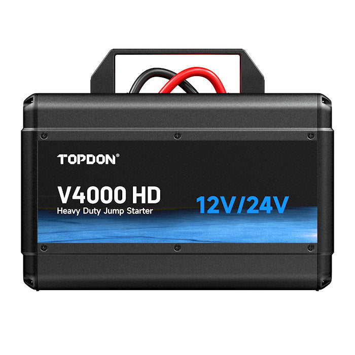 TOPDON V4000HD 12V/24V 4000A Jump Starter Side 