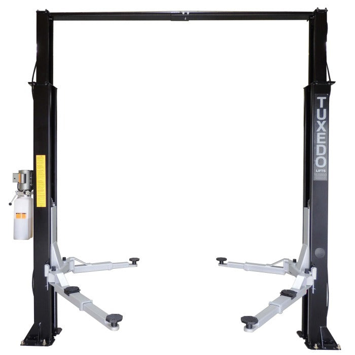 Tuxedo TP9KAC Asymmetric Clear Floor Two Post Lift 9,000 lbs. Capacity