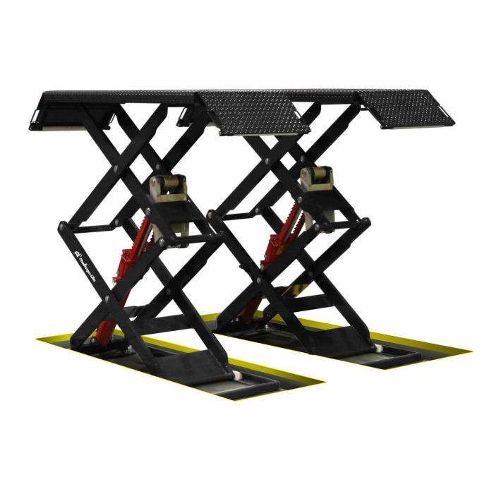 Challenger Lifts DX77 Full-Rise Double Scissor Lift Flush Mount