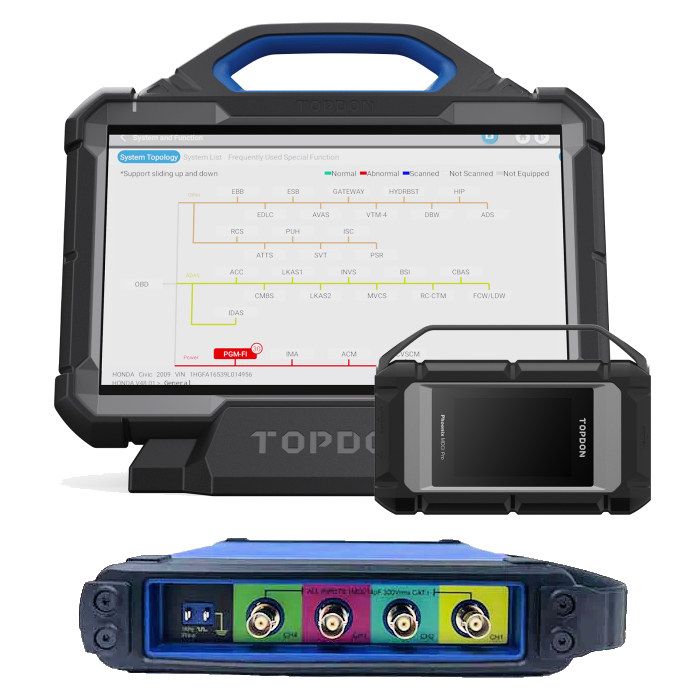 TOPDON Phoenix Max Integrated Diagnostic Tablet with Oscilloscope