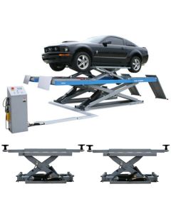 Atlas 12AWFSL Scissor Alignment Lift 12,000 lbs. Capacity + RJ-6 Air Hydraulic Rolling Jacks 6,000 lbs. Capacity Combo 