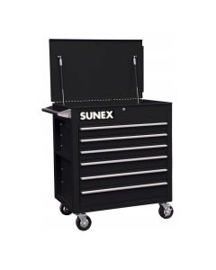 Sunex 8057BK Professional 6-Drawer Tool Cart 