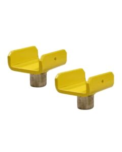 Atlas XH-FTA Truck Saddle Frame Adapters for Two Post Lifts Yellow 1-1/2" Peg (Set of 2) 