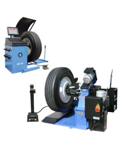 Atlas TTC301 Heavy-Duty Truck Tire Changer + Atlas WBT210 Computer Truck Wheel Balancer Combo 