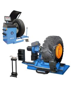 Atlas TTC306 Deluxe Automatic Super-Duty Truck Tire Changer + Atlas WBT210 Computer Truck Wheel Balancer Combo 