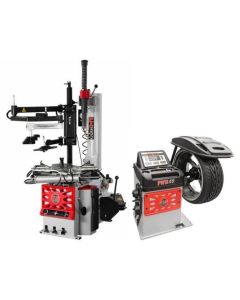 Atlas Platinum PTC300 Wheel Clamp Tire Changer + PWB50 Computer Wheel Balancer Combo