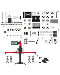 Autel MaxiSYS IA900AS Dual Purpose Four-Wheel Alignment and ADAS Calibration Frame with Touchscreen and All Systems ADAS Calibration Package