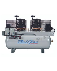 BelAire 6312D Reciprocating Air Compressor Iron Series 2 x 10HP Duplex