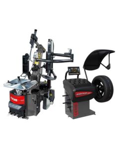 CEMB SM645HP2 Tilt Back Tire Changer + ER72TD Digital Wheel Balancer Combo