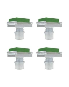 Challenger Lifts EVRB-10 1" 4x4 Green Rubber Block Kit For Use With Challenger CL Series 10K & 12K Two Post Lifts 