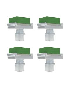 Challenger Lifts EVRB-15 1.5" 4x4 Green Rubber Block Kit For Use With Challenger CL Series 10K & 12K Two Post Lifts 