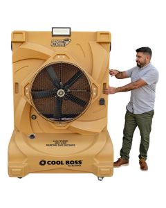 Cool Boss CB-28HV Desert Storm CoolBlast Evaporative Cooler 28" High Velocity Fan 12,180 CFM 80 Gallon Fixed-Louvers Portable 