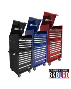 Homak PRO II 27" Top Chest and Rolling Cabinet Combo Available in 3 Colors