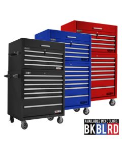 Homak PRO II 36" Top Chest and Rolling Cabinet Combo Available in 3 Colors