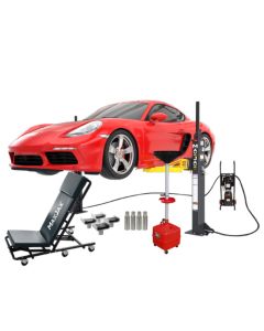 MaxJax M7K Portable Two Post Garage Lift Ultimate Package