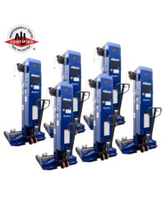 MAHLE ShopPRO CML-7 Wireless Mobile Column Lifts Set of 6 14,000 lbs. Capacity Each Column System Capacity 84,000 lbs. 