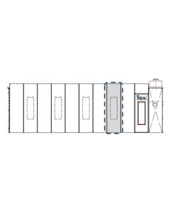 iDEAL Cross Flow Paint Spray Booth 30" Light Extension Panel Kit