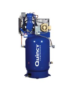 Quincy 2103D12VCB23M QT-10 Max Reciprocating Air Compressor QT Max Package 10HP 230 Volt 3 Phase 120 Gallon Vertical Tank 