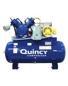 Quincy 2153DS12HCA23 QT-15 Pro Reciprocating Air Compressor QT Pro Package 15HP 230 Volt 3 Phase 120 Gallon Horizontal Tank 