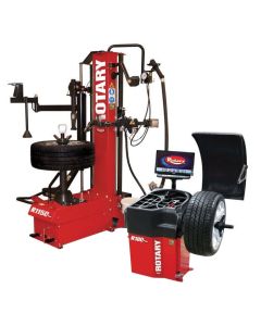 Rotary RW1150180C Tire Master Combo Includes Rotary R1150 Leverless Tire Changer and Rotary R180 Pro 3D Auto Wheel Balancer