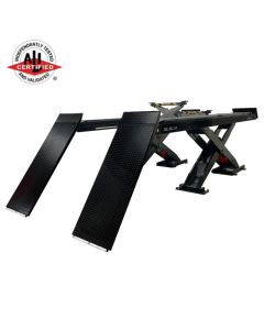 Challenger Lifts SX14-ER Scissor Alignment Lift Surface Mount 14,000 lbs. Capacity with Extended Length Ramps 